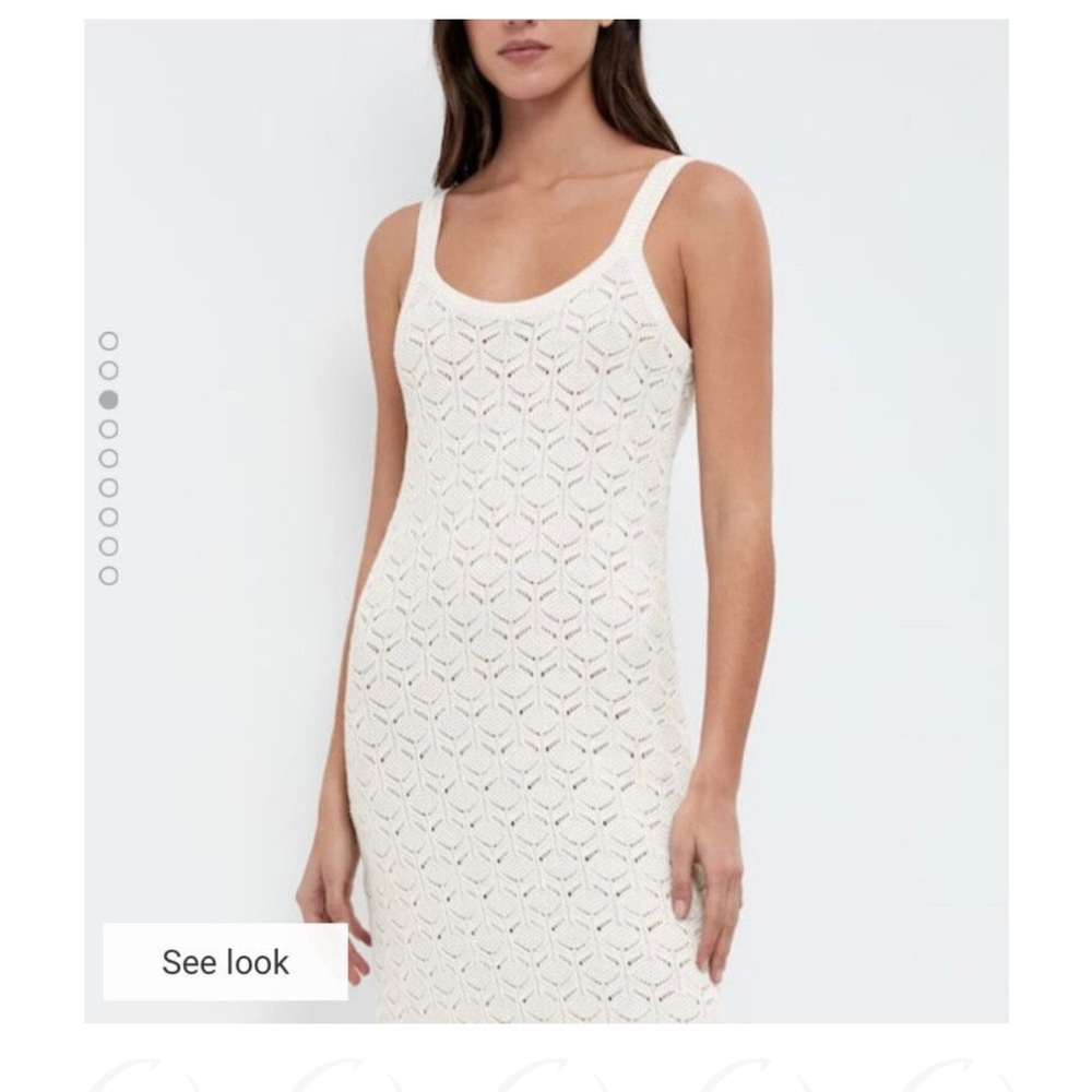 NWOT crochet white dress from Oysho